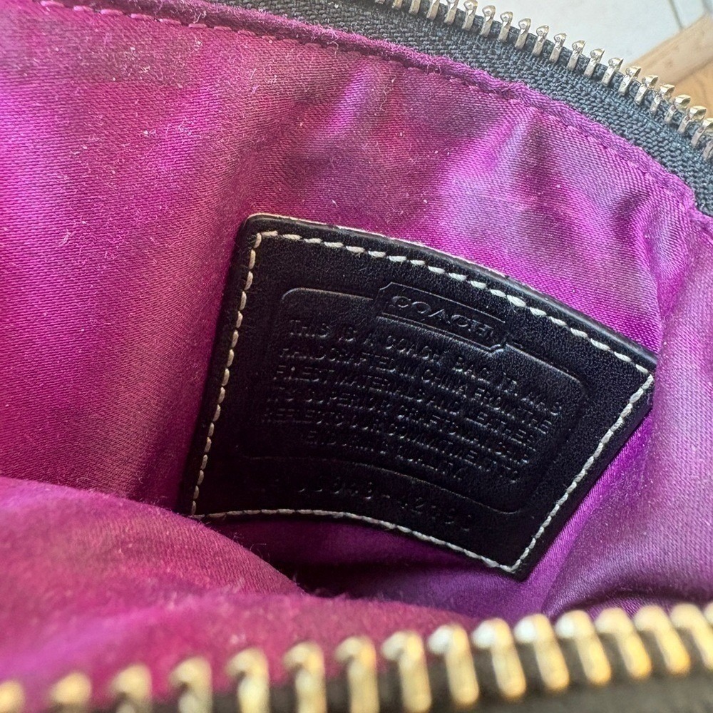 Coach Signature Penelope Bag Black Crossbody Small Messenger - Picture 5 of 14